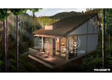 Тип крыши наклона возникновения светлых домов отдыха стальной структуры современных деревянный